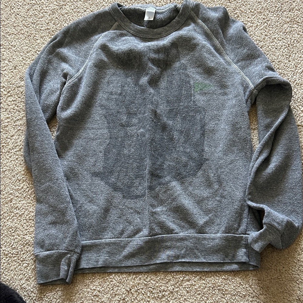 Alternative Men's Heather Gray Crewneck Sweater